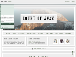 Screenshot of https://courtofdusk.jcink.net