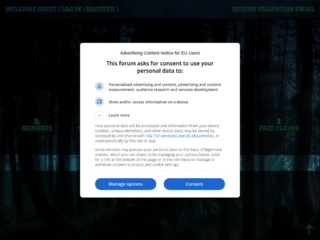 Screenshot of https://darkhavens.jcink.net