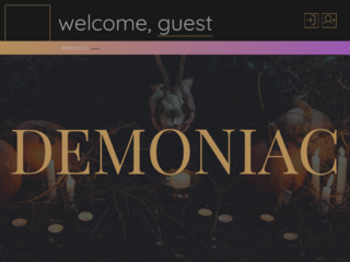 Screenshot of https://demoniac.jcink.net