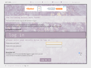 Screenshot of https://dragonetroleplay.jcink.net