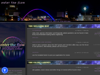 Screenshot of https://entertheflow.jcink.net