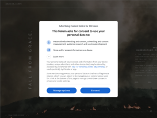 Screenshot of https://fallfromgrace.jcink.net