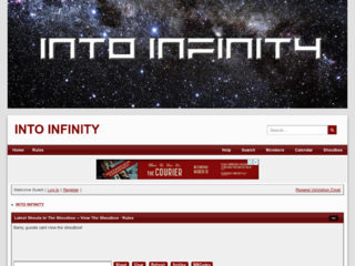 Screenshot of https://intoinfinity.jcink.net