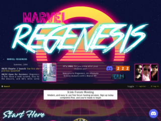 Screenshot of https://marvelregenesis.jcink.net