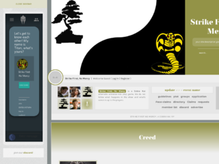 Screenshot of https://strikefirstnomercy.jcink.net