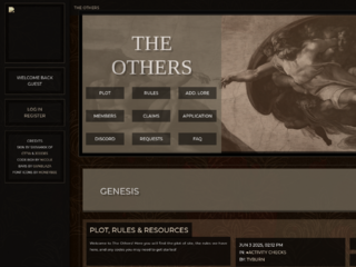 Screenshot of https://theothers.jcink.net