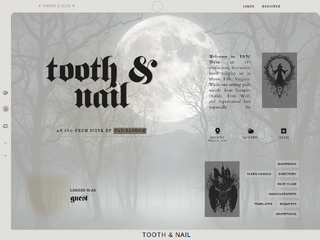 Screenshot of https://toothandnail2.jcink.net