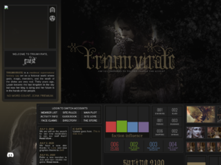 Screenshot of http://triumvirate.jcink.net