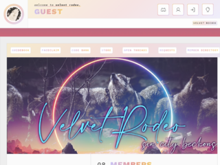 Screenshot of http://velvetrodeo.us