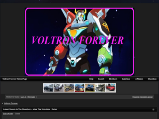 Screenshot of http://voltronforever.jcink.net