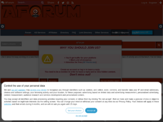 Screenshot of https://www.aforums.org